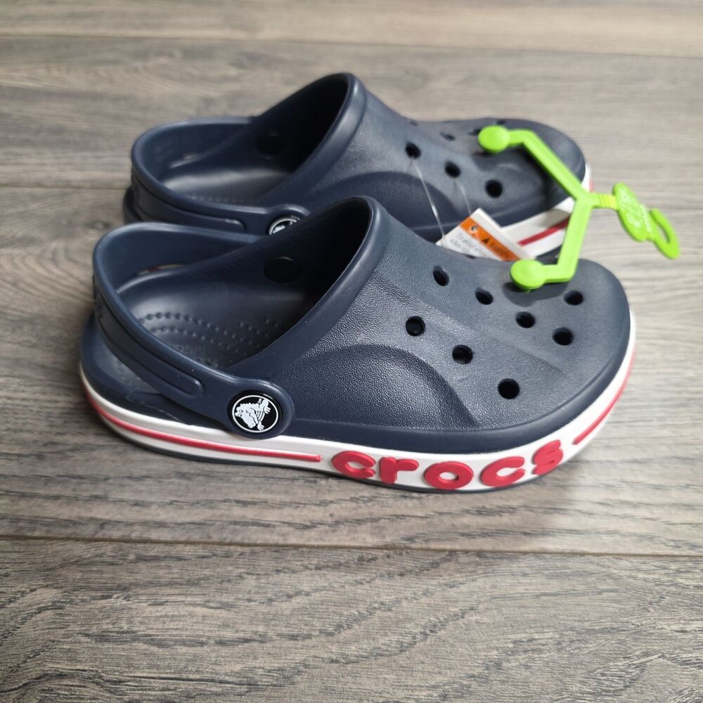 NEW Crocs Unisex Child Bayaband Clog Navy Kids size C11 B873 Slip On